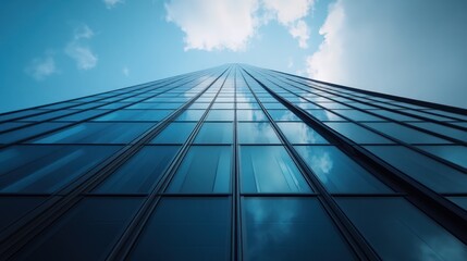 Aspiring Heights: A Modern Skyscraper Reaching for the Sky