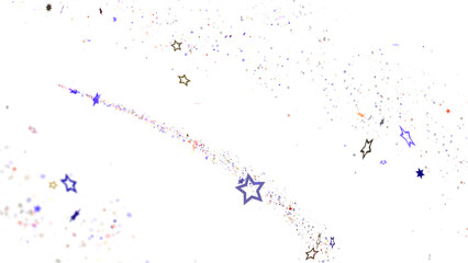 Naklejka premium Stars and Confetti