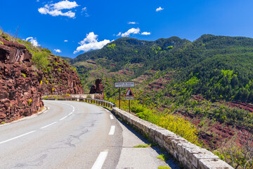 Gorges Du Daluis Regional Nature Reserve, Var river, Alpes-Maritimes, Provence-Alpes-Cote d'Azur, France