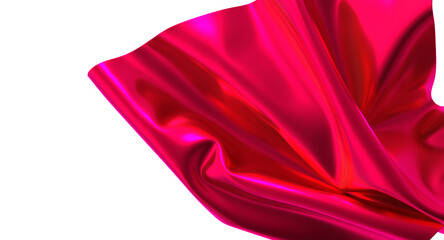 A luxurious flowing piece of burnt orange satin fabric It s ready to reveal something special