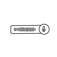 Voice audio message vector