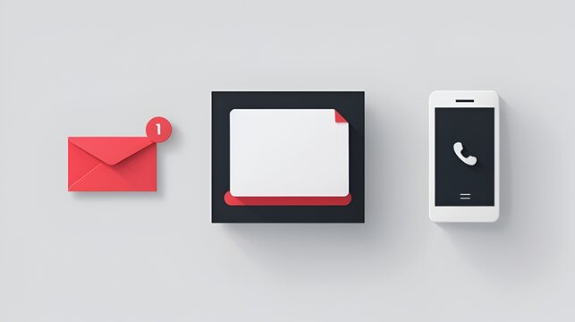 contect camunication  icon set