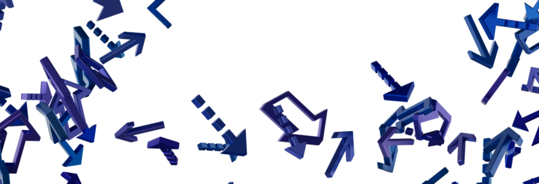 Abstract Blue Arrows Background