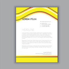 Modern letterhead template design
