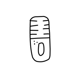 hand drawn music icon