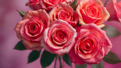 Beautiful background roses for valentine´s day, vibrant, Colorful gradient splash, hd, 4k, high-quality, highly detailed, photorealistic, RAW, high quality, dynamic lighting, sharp focus, ultra realis