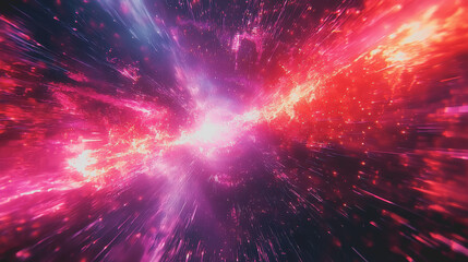 Vibrant and Captivating Explosion of Light and Stars Illuminating the Night Sky with a Multitude of Colors Creating a Stunning Celestial Display of Cosmic Wonder and Beauty