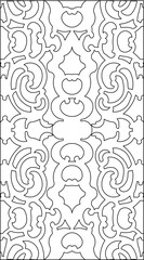Obraz premium sketch vector illustration silhouette design drawing ornament ornate European vintage classic carving.eps
