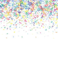 School math notebook cover. Colorful childish