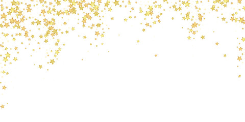 Magic stars vector overlay.  Gold stars scattered