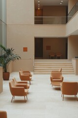 Fototapeta premium Elegant Modern Lobby Interior Design