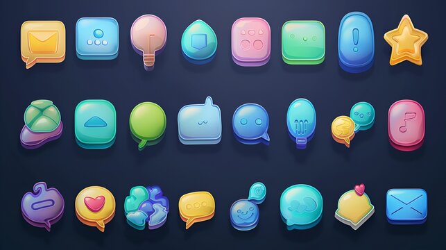 contect camunication  icon set