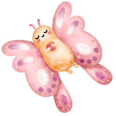 Hand drawn cute Butterfly for summer.