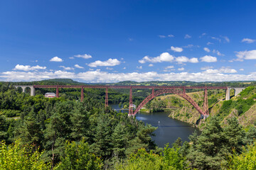 Garabit bridge (Viaduc de Garabit), Cantal, Auvergne-Rhone-Alpes, France