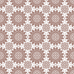 Pattern with crochet granny square wallpaper handmade decorative art design print