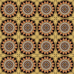 Pattern with crochet granny square wallpaper handmade decorative art design print