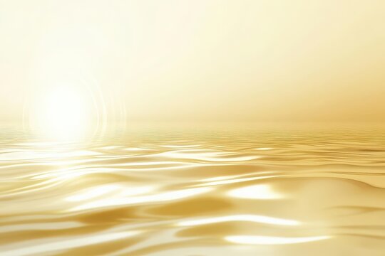 tranquil golden water surface with soft ripples providing an elegant backdrop ideal for wellnessthemed advertisements evoking serenity and relaxation