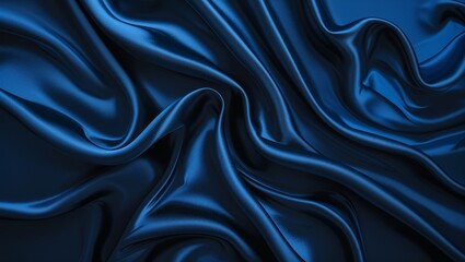 Obraz premium Black and Blue Abstract Background with Dark Blue Shades and Subtle Gradient Effects, Creating a Deep, Mysterious, and Modern Visual Aesthetic for a Bold Design