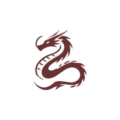 Minimalist dragon logo