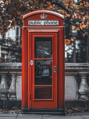 Obraz premium english telephone box