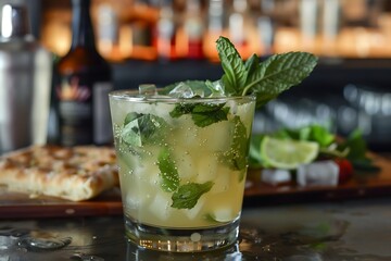 mint mojito refreshing drink