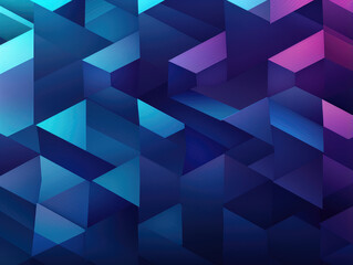 Fototapeta premium Vibrant Blue Geometric Shapes Abstract Background