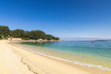Praia da Mourisca, Bueu - Beluso near Bueu, Province of Pontevedra, Galicia, Spain