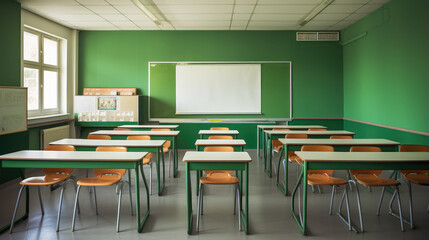 Modern Classroom Ready for Learning and Development