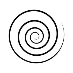 Spiral Elements Swirl Icon Circular Vector