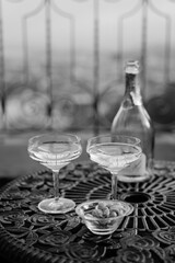 Obraz premium bottle and glasses