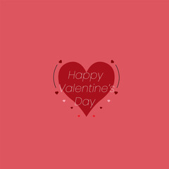 Valentine's Day vector design with heart elements. suitable for greeting cards, posters and decorations for Valentine's Day celebrations.