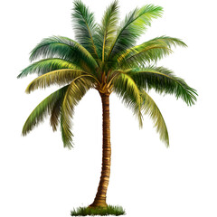 Obraz premium palm tree isolated on transparent background palm tree png
