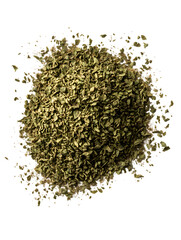 Fresh oregano powder isolated on transparent background oregano powder png