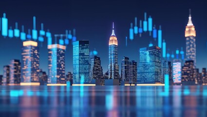 New York City Buildings with a Cybersecurity Focus, Highlighting Concepts of Digital Protection, Data Security, and Virtual Defenses in an Urban Technological Landscape