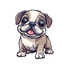 Fototapeta premium Cute mascot dog vector design 