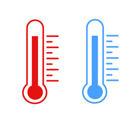 thermometer icon set