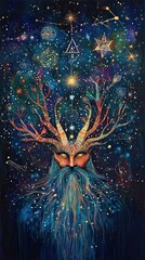 Cosmic Being Tree of Life Celestial Wisdom