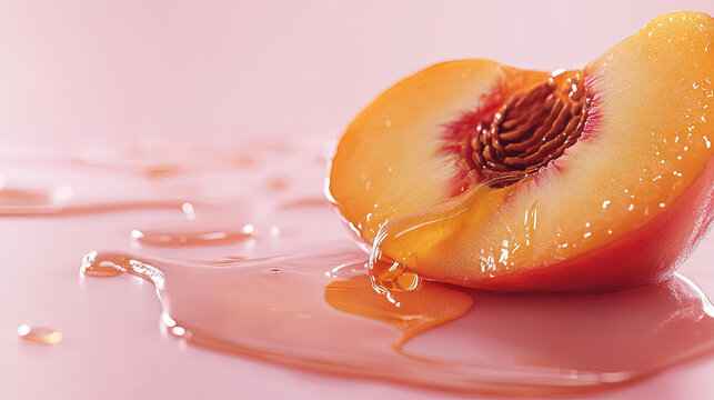 peach with honey