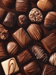 Fototapeta premium chocolate shop event poster flyer
