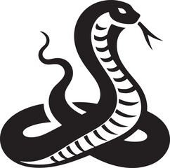 Majestic Cobra Silhouette Illustration Vector Graphic Design