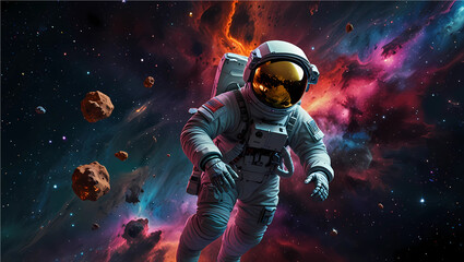 Fototapeta premium astronaut in space