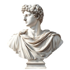 ancient marble statue isolated on transparent background marble statue png