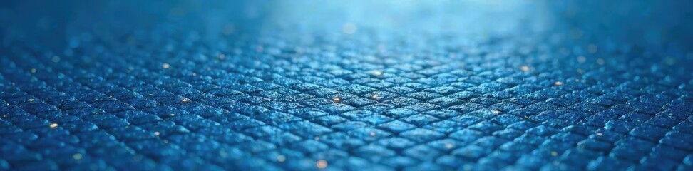 Textured blue leather, subtle light reflection, navy, craftsmanship, elegant