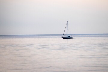 sailing boat on the sea