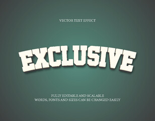 Exclusive typography premium editable text effect 