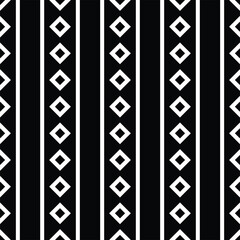 Obraz premium black and white seamless pattern