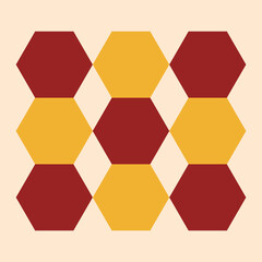 abstract background with hexagons