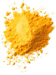 lemon powder isolated on transparent background lemon powder png