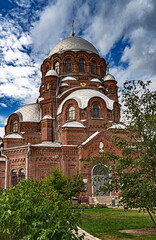 Obraz premium Joy of all who sorrow church, years of construction 1898 — 1906. Island-city Sviyazhsk, Russia