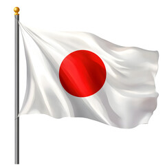 Japanese flag isolated on transparent background Japanese flag png